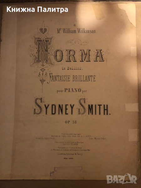Norma, Op.58 -Smith, Sydney, снимка 1