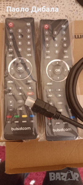 Дистанционно 2бр и HDMI кабел на Булсатком , снимка 1