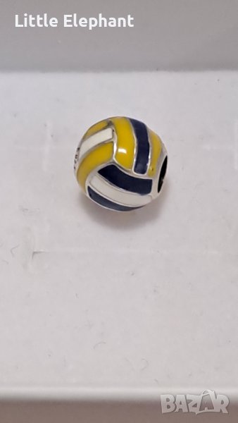 Сребърен елемент Пандора"футболна топка"/нов, снимка 1