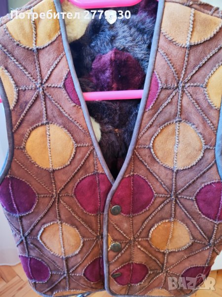 Ново детско елече от естествена кожа размер S, снимка 1