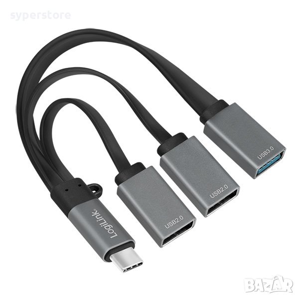 USB Хъб 2xUSB2 + 1xUSB3 Type-C Logilink SS300766, снимка 1