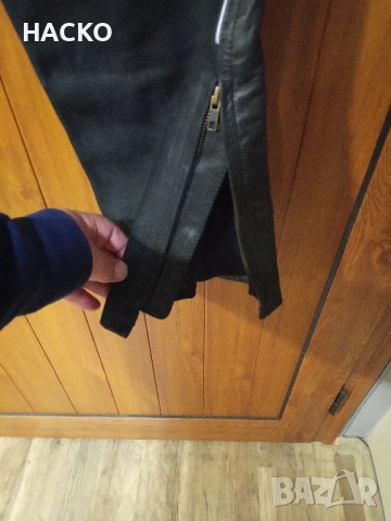 Мото Панталон AJS 100% Естествена Кожа с Тиранти Размер 54 Внос от Германия, снимка 2 - Аксесоари и консумативи - 52564551