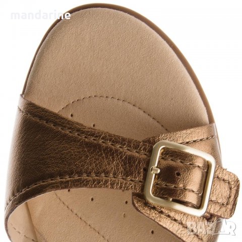 ПРОМО 🍊 CLARKS 🍊 Дамски сандали от ест. кожа BRONZE METALLIC № 37 & 39 нови с кутия, снимка 3 - Сандали - 28630677