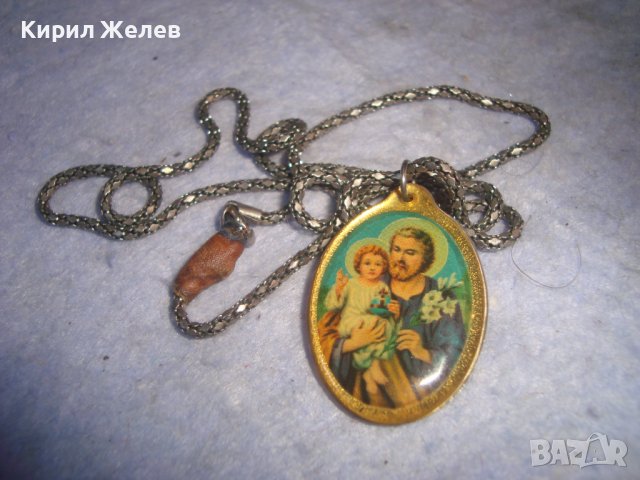 МАЛКА ИКОНКА НАГРЪДНА РЕЛИГИОЗЕН МЕДАЛЬОН ДВУСТРАНЕН с ВЕРИЖКА 21548, снимка 8 - Други ценни предмети - 36975047