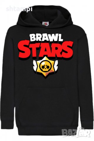 Детски Суитчър/Суитшърт Brawl Stars logo,Brawl Stars,Игра,Подарък,Изненада,Забавление,Рожден Ден