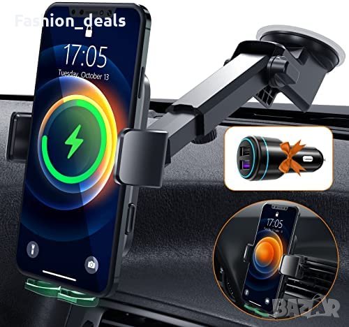 Ново 15W безжично зарядно за кола автомобил универсална Стойка телефон