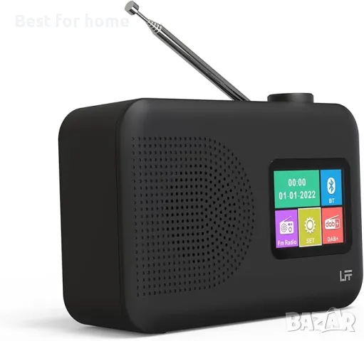 DAB Plus цифрово радио  с будилник с цветен дисплей и Bluetooth  LFF