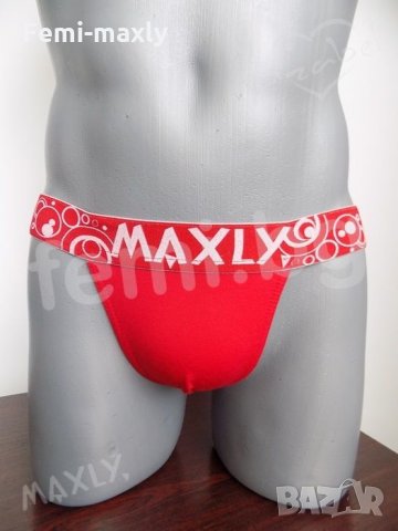 Уникален супер секси F99-27 Мъжки Джок /стринг, прашка/ широк ластик червен, снимка 2 - Бельо - 32615277