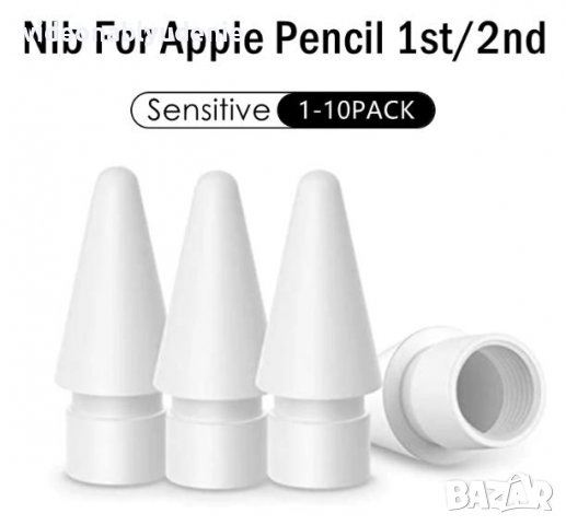 Резервен Накрайник Писец за Apple Pencil 1 / 2 Поколение iPencil Клин Връхчета за iPad Стилус Смяна, снимка 2 - Таблети - 39174653