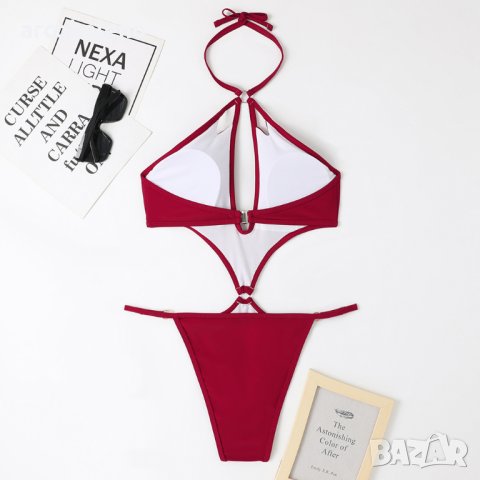 Моден дамски бански костюм, 5цвята , снимка 12 - Бански костюми - 40296481