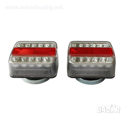 LED стопове с магнит комплект с окабеляване 12V, снимка 2 - Аксесоари и консумативи - 32400711