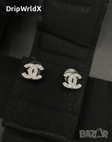 Chanel CC Дамски Обеци Пълен Комплект Чисто Нови, снимка 3 - Обеци - 53289118
