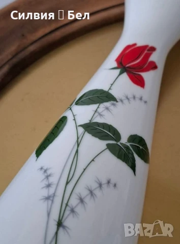 Ваза Plankenhammer Германия1928г. 🌹..•´¨) ¸.•¨) 🌱... (¸.•¨¯`*•.🍃🌹🍃, снимка 9 - Декорация за дома - 43399590