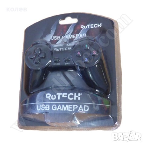 Джойстик с 12 бутона без вибрация RoTech GamePad RT-51508 USB, снимка 4 - Джойстици и геймпадове - 33608383