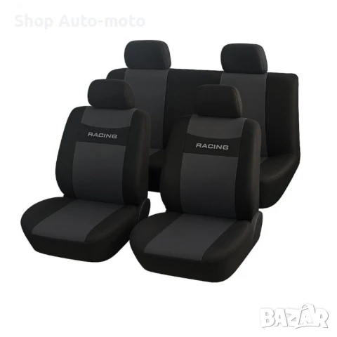 Тапицерия за автомобили Automat, 8 части Racing, Три цвята, снимка 4 - Аксесоари и консумативи - 50869251