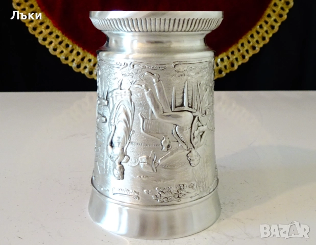 Калаена чаша за вино серия Lindenwirtin,любовна песен. , снимка 6 - Антикварни и старинни предмети - 51593270