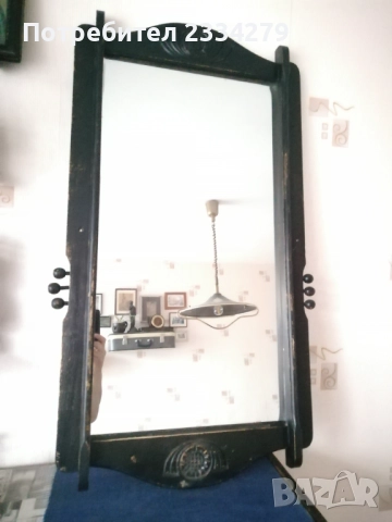 Огледала в стари дървени масивни рамки с орнаменти , снимка 9 - Антикварни и старинни предмети - 40177179