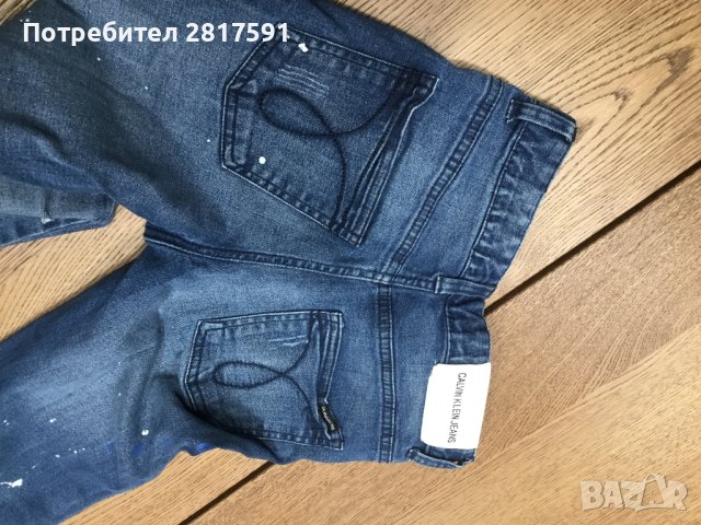 Оригинални дънки Calvin Klein Jeans - skinny, размер 10, снимка 8 - Детски панталони и дънки - 43316879