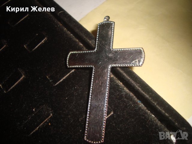 КРАСИВ КРИСТАЛЕН АРТ КРЪСТ МЕДАЛЬОН 21691, снимка 4 - Колиета, медальони, синджири - 32525318