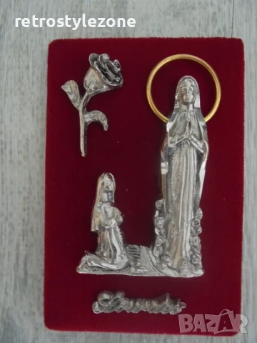№ 8123 стар италиански религиозен сувенир - Лурд 