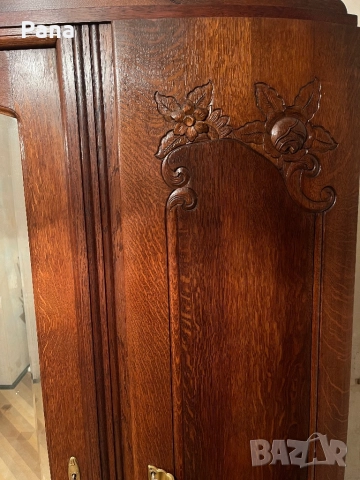Масивен дъбов гардероб , снимка 3 - Гардероби - 52327918