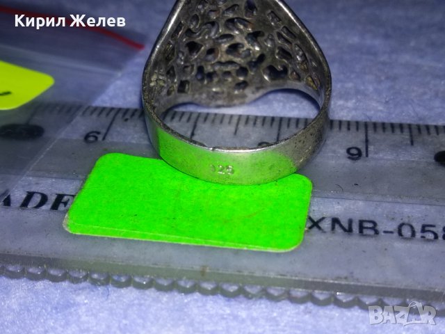 ВЕЛИКОЛЕПЕН АЖУРЕН СРЕБЪРЕН АРТ СТИЛ ПРЪСТЕН ОКСИДИРАНО СРЕБРО 925 МАЙСТОРСКА ИЗРАБОТКА 70873, снимка 10 - Пръстени - 40761945