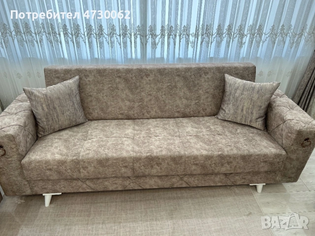 Комплект дивани 3+3+1+1 | Функция сън + ракла | Отлично състояние, снимка 3 - Дивани и мека мебел - 53382679