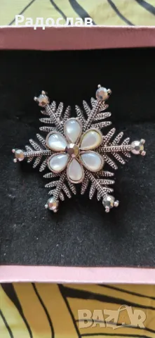 брошка Снежинка