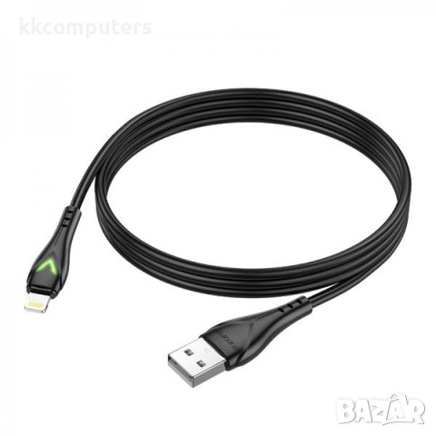 Borofone Lightning (iPhone) USB Кабел 2.0A 1m BX65 / Черен / Баркод : 2402289, снимка 1