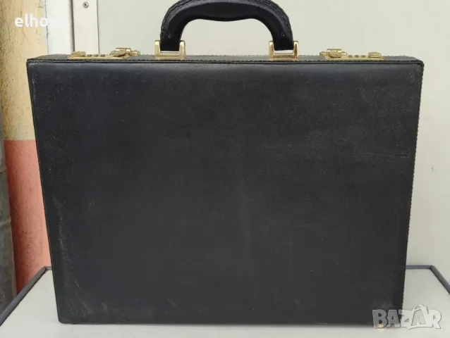 Кожено дипломатическо куфарче с шифър, снимка 8 - Куфари - 50125524