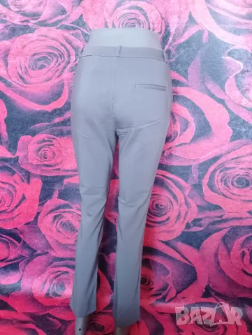 H&M Сив дамски офис панталон С, снимка 2 - Панталони - 48620598