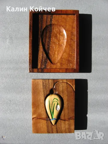 "Кокиче" - бижу миниатюра от чемшир, снимка 8 - Колиета, медальони, синджири - 49088854