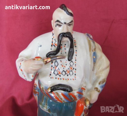Стара Порцеланова Фигура-Руски Атаман маркирана, снимка 3 - Антикварни и старинни предмети - 27195925