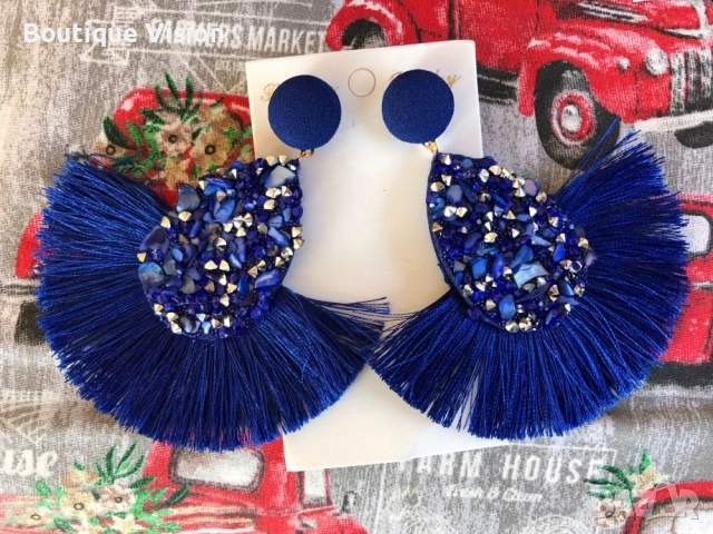 Новo! Обици с естествени камъни, снимка 2 - Обеци - 16851317