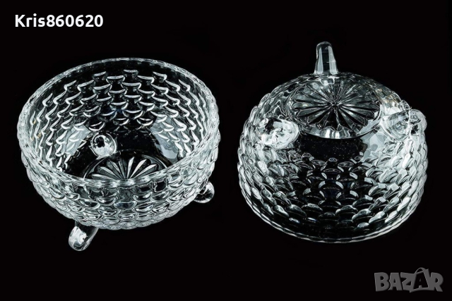 Комплект от 7 части с 1 голяма купа и 6 малки купи за сервиране на пудинг,десерт,плодове, снимка 1