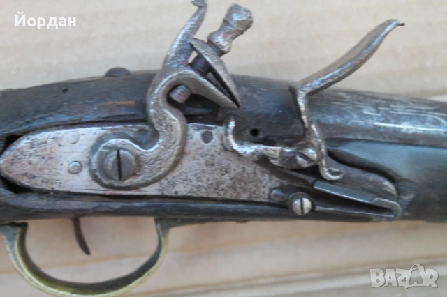 Стар кремъчен пистолет ''тромболон'', снимка 3 - Антикварни и старинни предмети - 51407934