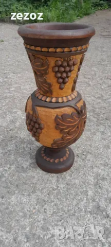 Дървена ваза за сухи цветя, снимка 3 - Декорация за дома - 49207545