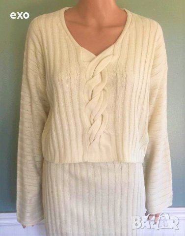 Зимен комплект с пола, Елегантен зимен комплект, Дамски зимен костюм, снимка 3 - Рокли - 43245044