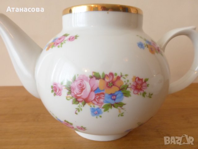 Руски порцеланов сервиз за кафе/чай за двама Дулево 1990 г, снимка 7 - Сервизи - 43563785