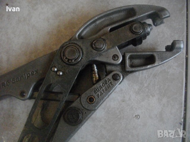 JRG Sanitex-Немски Прес Клещи/Инструмент Инсталиране/Крипване Тръби/Фитинги 20мм-Топла/Студена Вода, снимка 14 - Клещи - 39259932