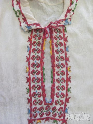 19 век Женска Риза Ръчна Бродерия Кенар, снимка 4 - Антикварни и старинни предмети - 36590606