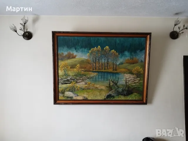 Майсторска картина от Ст.Калинов - Масло на платно със дървена рамка - размери - 146см - 118см. (11