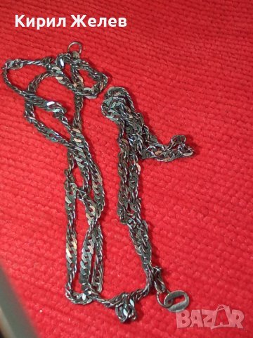СТАРА СРЕБЪРНА ВЕРИЖКА МАРКОВО СРЕБРО 925 ЛАНЕЦ КОЛИЕ 25161, снимка 2 - Колиета, медальони, синджири - 34753723
