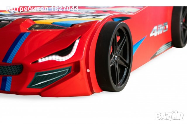 Легло кола GT1 червена , снимка 2 - Спални и легла - 26789274