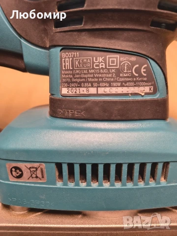 Виброшлайф Makita BO3711 190W, снимка 4 - Други инструменти - 51363471