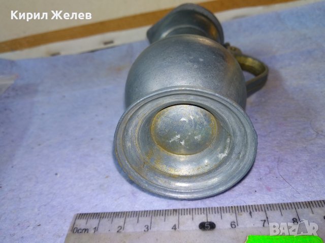 Стара КРАСИВА НЕМСКА КОЛЕКЦИОНЕРСКА ЦИНКОВА КАНИЧКА МАЙСТОРСКА ИЗРАБОТКА 42691, снимка 5 - Колекции - 43949393