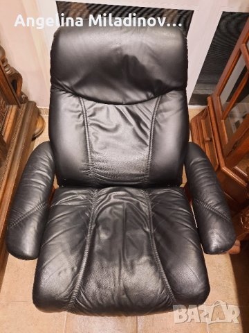 фотьойл, кресло от естествена кожа със зони за релакс , снимка 2 - Дивани и мека мебел - 43489178