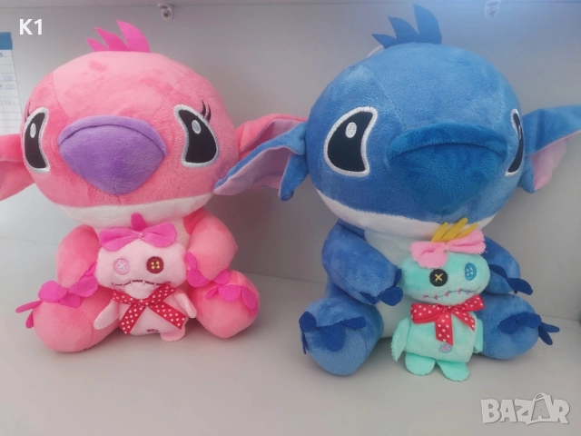 Плюшени играчки Лило и Стич с извънземно 20см, плюшена играчка Stitch