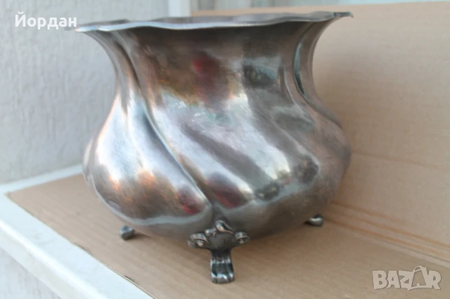 Сребърна ваза , снимка 3 - Други ценни предмети - 51392745