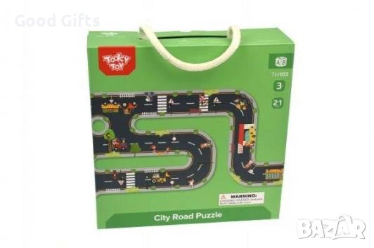 ПИСТА С ДЪРВЕНИ ФИГУРИ И КОЛИ, снимка 3 - Коли, камиони, мотори, писти - 38540802